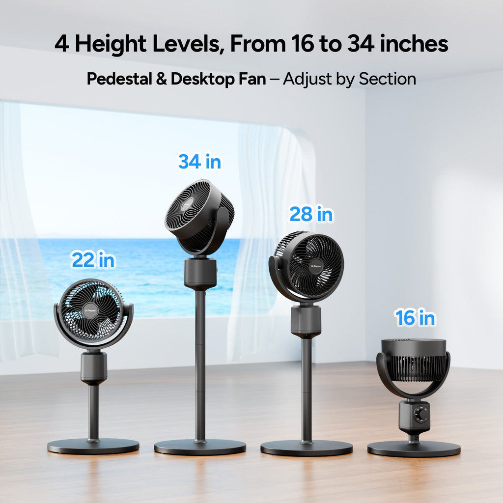 Adjustable Misting Fan | Portable Cooling Fan with Oscillation & Misting Kit | Ideal for Outdoor Comfort and Patio Use 5