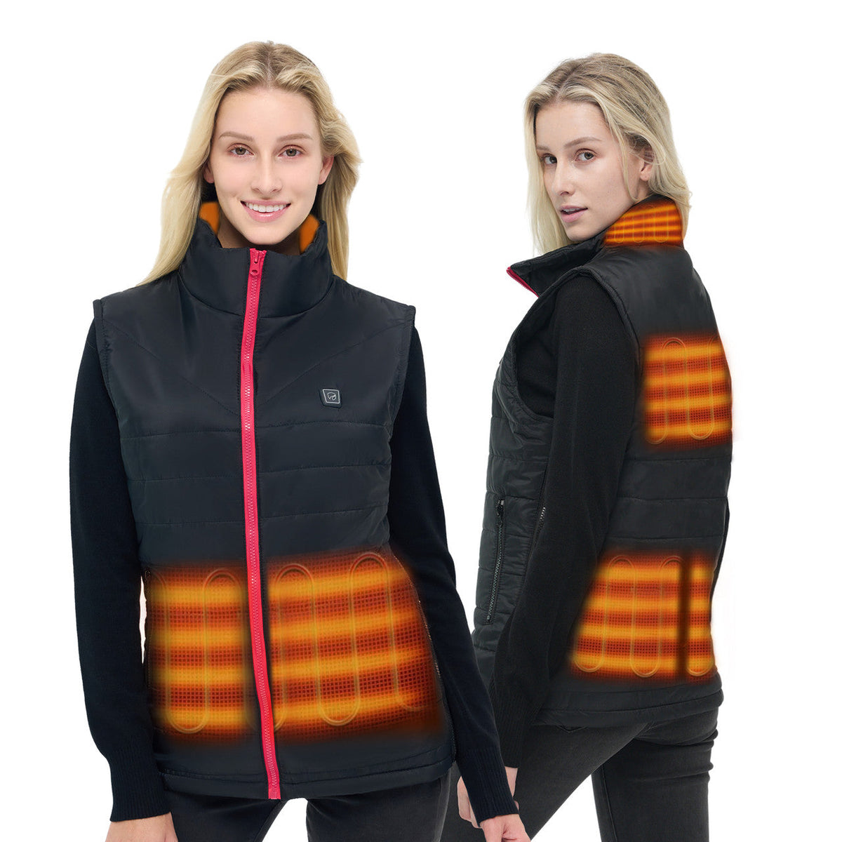 Classic Collection | Women's Heated Vest with 6 Heating Zones | Black Vest for Ultimate Warmth and Comfort 1