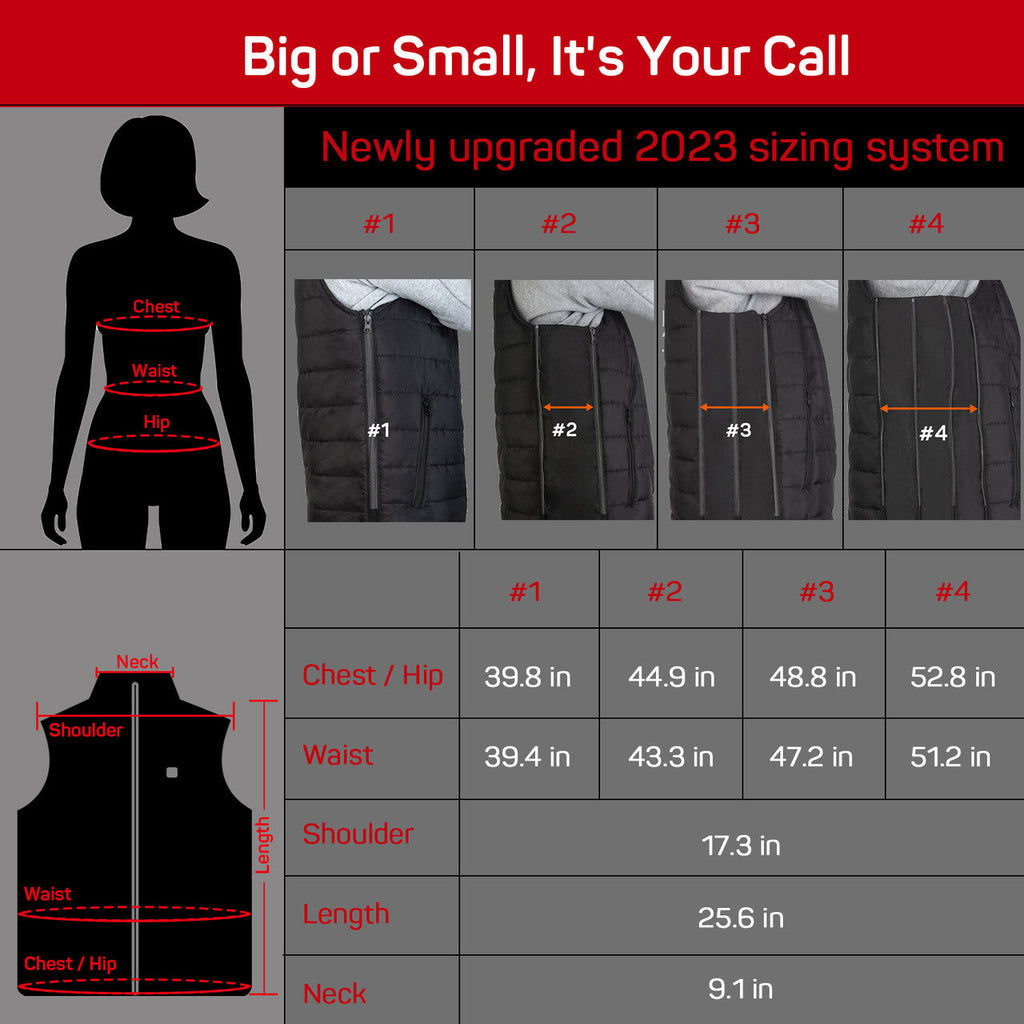Classic Collection | Women's Heated Vest with 6 Heating Zones | Black Vest for Ultimate Warmth and Comfort 6