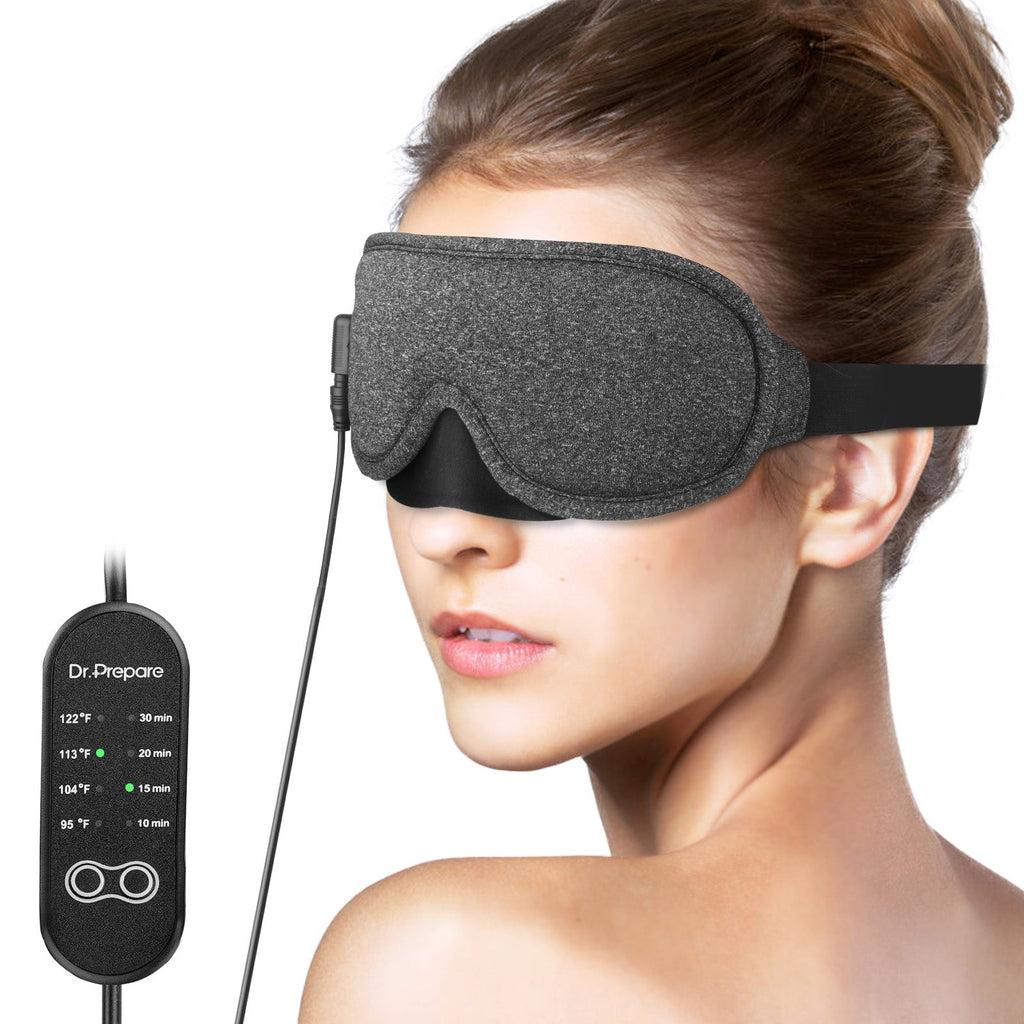 ComfortEase | Heated Eye Mask with Adjustable Strap & Timer Settings | Moist Heat Relief for Tired Eyes 1