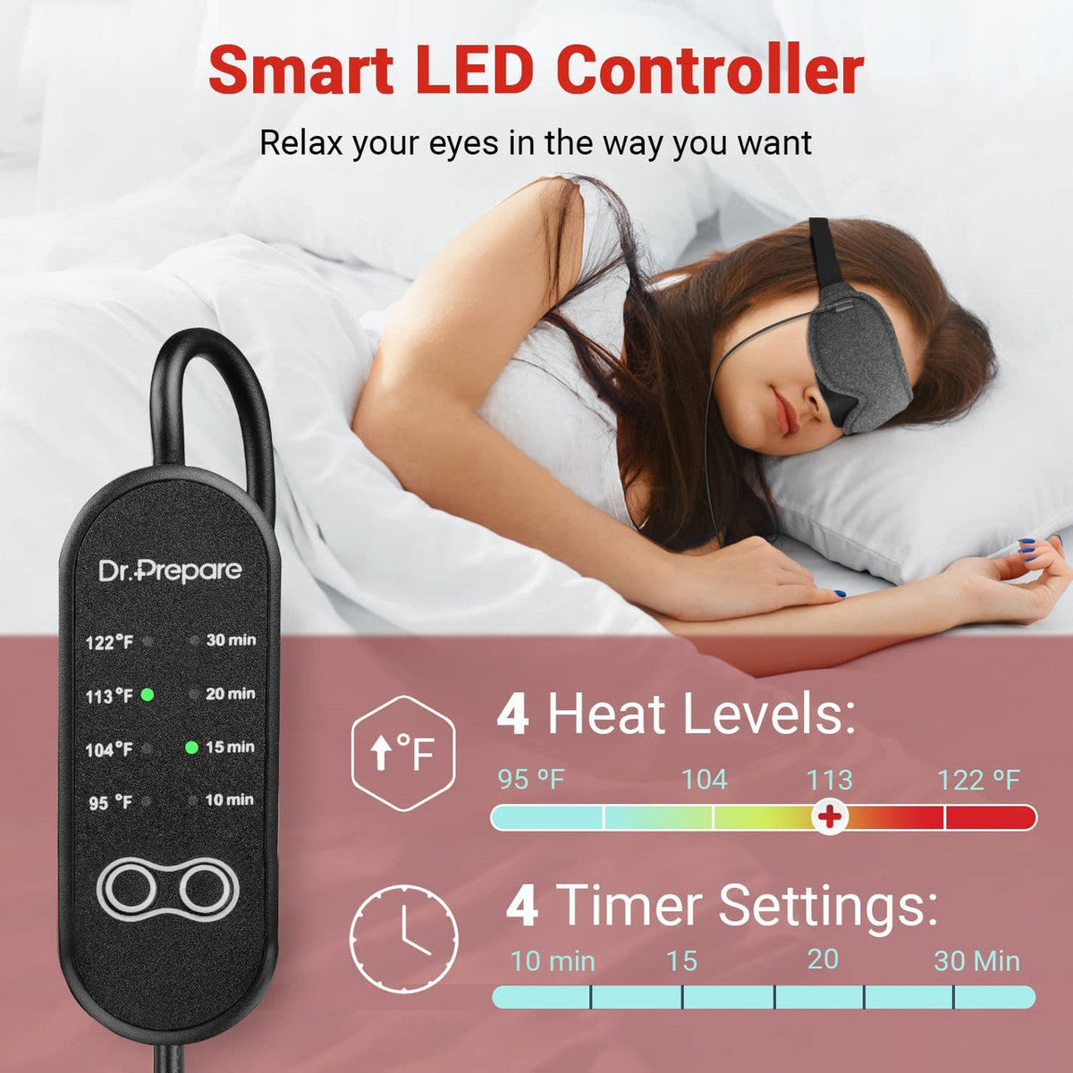 Comfort Eye | Heated Eye Mask with Adjustable Strap & Moist Heat | Ultimate Relaxation for Tired Eyes 3