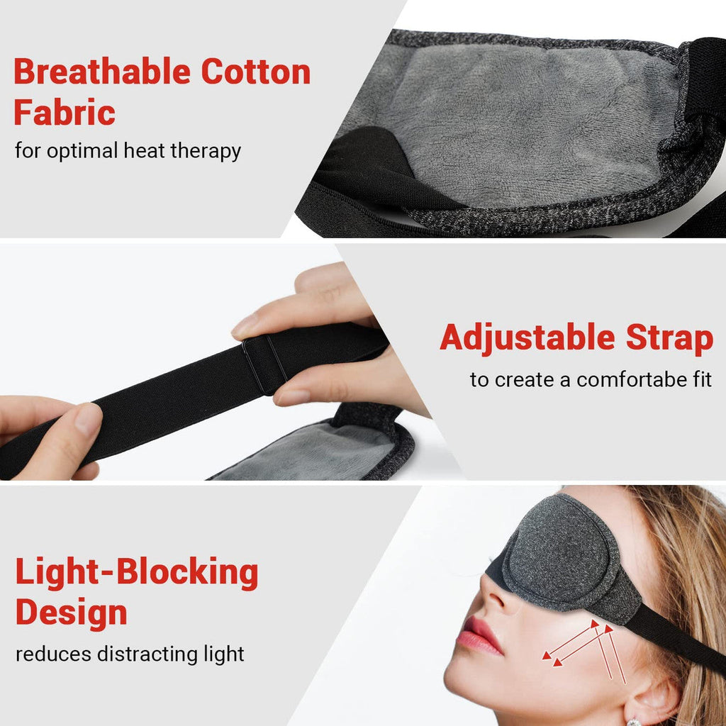 Comfort Eye | Heated Eye Mask with Adjustable Strap & Moist Heat | Ultimate Relaxation for Tired Eyes 5