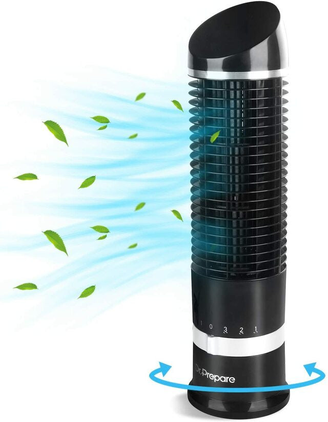 Compact Oscillating Tower Fan with 3 Speed Settings & Quiet Operation | Ideal for Home and Office Cooling 0