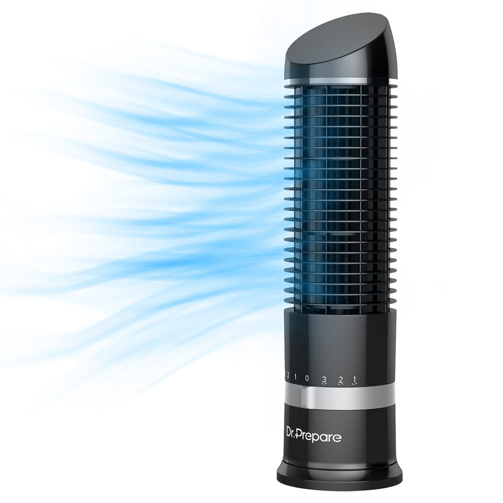 Compact Oscillating Tower Fan with 3 Speed Settings & Quiet Operation | Ideal for Home and Office Cooling 1