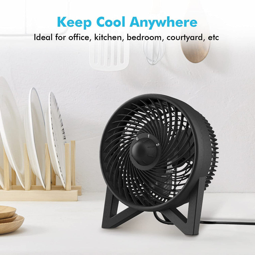 Compact | Table Fan with Adjustable Speed Control | Small Size for Efficient Air Circulation 3