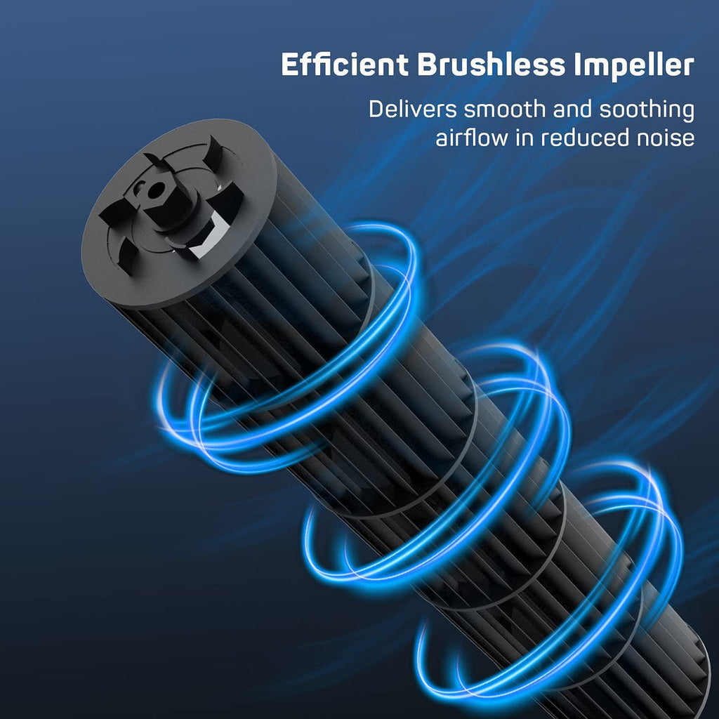 Compact | Tower Fan with 70° Oscillation & Touch Control | Customized Cooling for Small Spaces 1