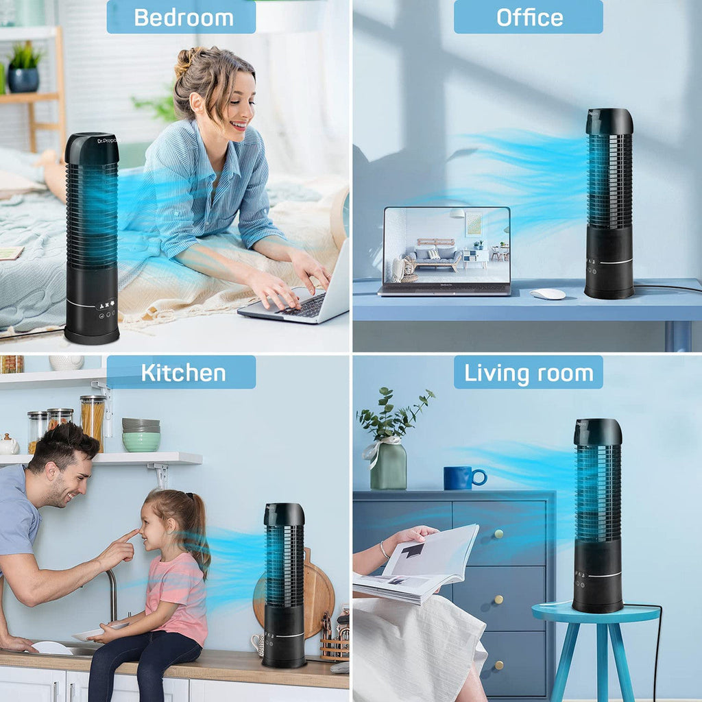 Compact | Tower Fan with 70° Oscillation & Touch Control | Customized Cooling for Small Spaces 5