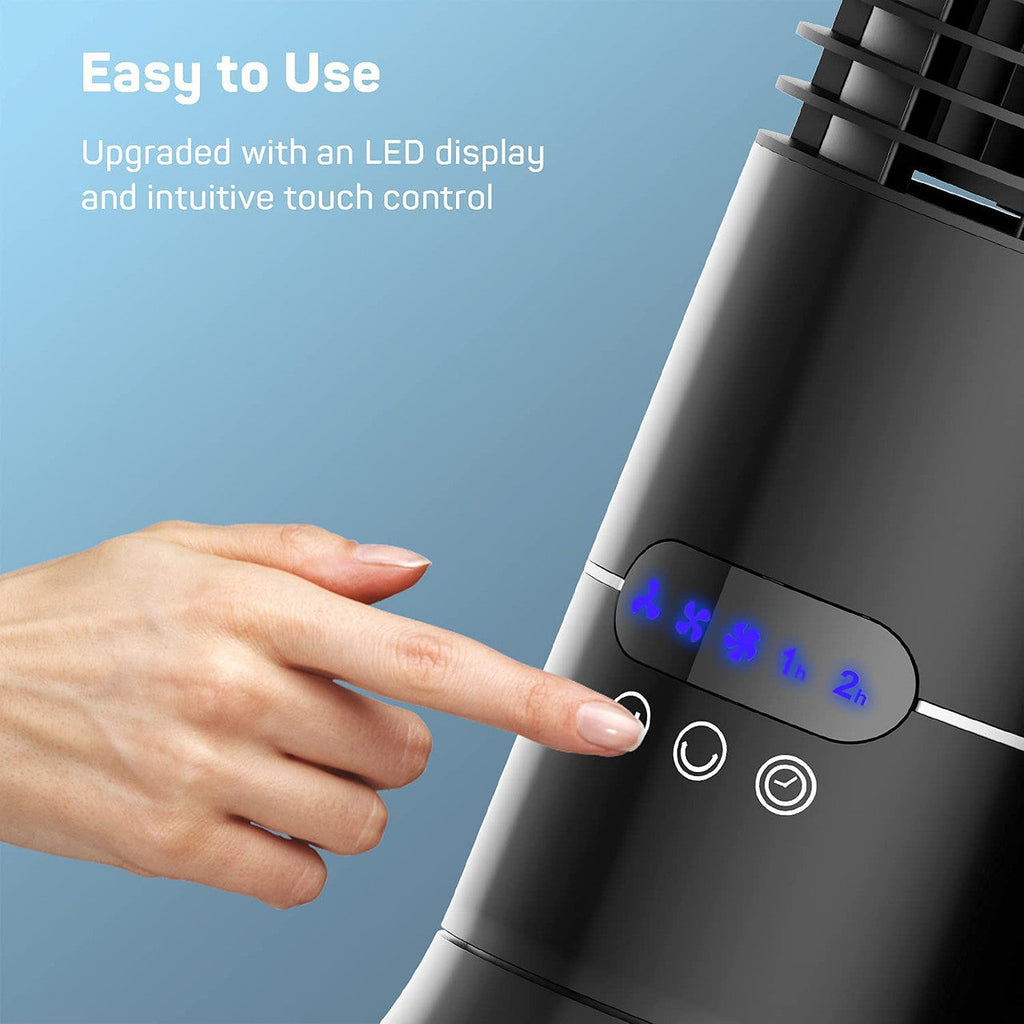 Compact | Tower Fan with 70° Oscillation & Touch Control | Customized Cooling for Small Spaces 6