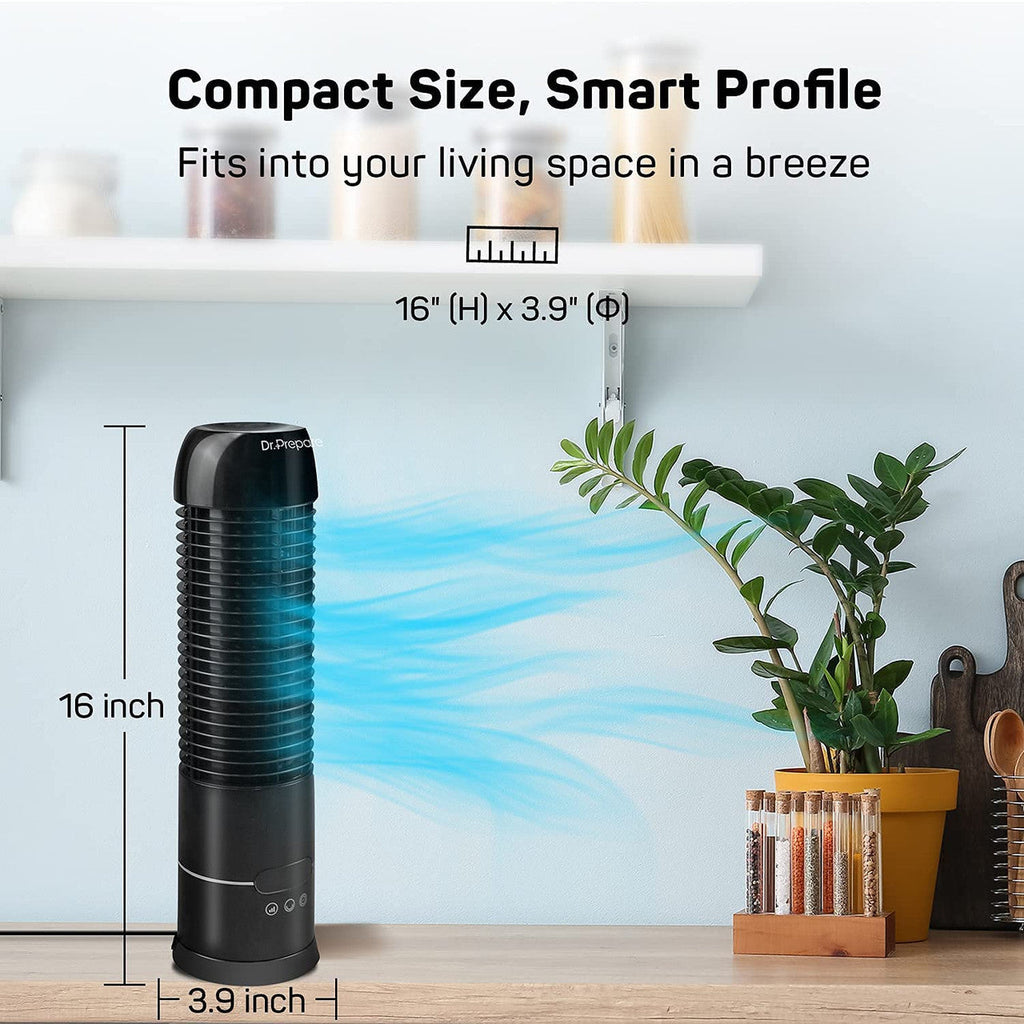 Compact | Tower Fan with 70° Oscillation & Touch Control | Customized Cooling for Small Spaces 7