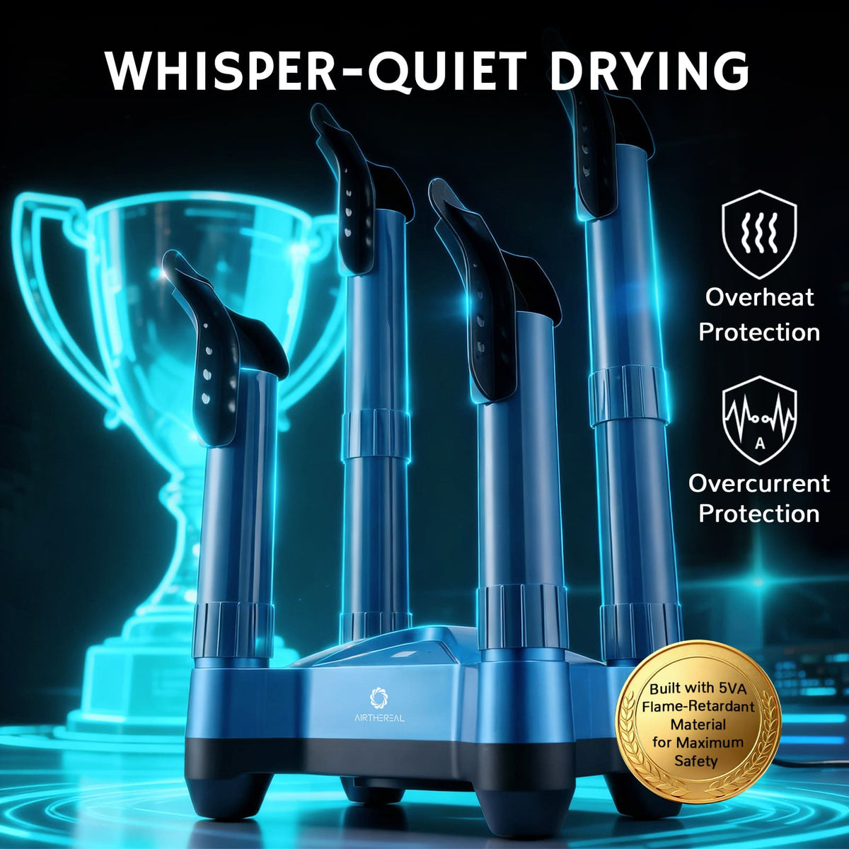 Efficient Footwear Dryer | Electric Shoe Dryer with Ozone Deodorization | Portable Design for Quick Drying and Fresh Gear 6