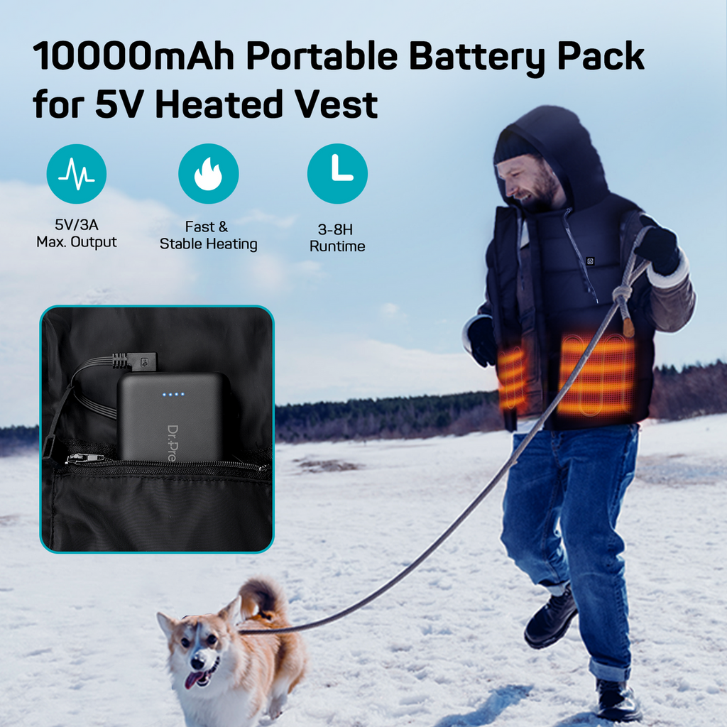 Heated Vest | Electric Heated Vest for Men with 6 Heating Zones | Lightweight Design for Ultimate Comfort 5