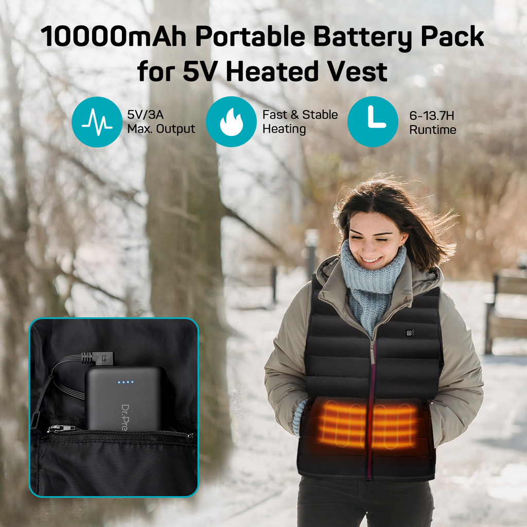 Heated Vest | Electric Heated Vest for Men with 6 Heating Zones | Lightweight Design for Ultimate Comfort 6