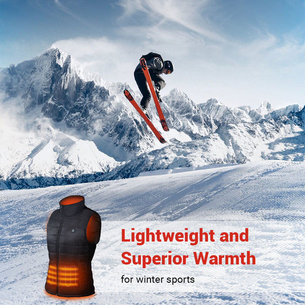 Heated Vest | Electric Quilted Vest with 6 Heat Zones | Adjustable Fit for Ultimate Warmth 4