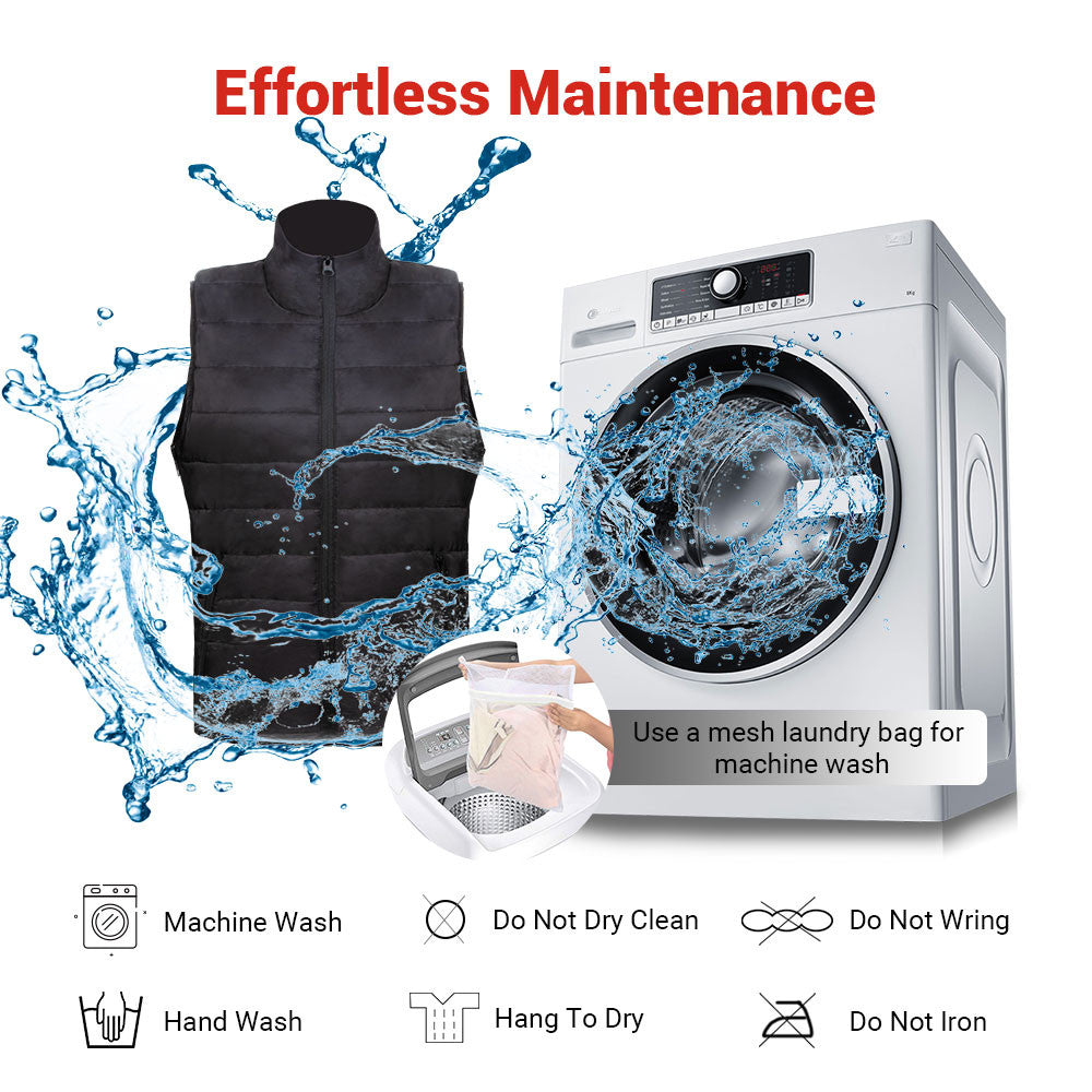 Heated Vest | Electric Quilted Vest with 6 Heat Zones | Adjustable Fit for Ultimate Warmth 5