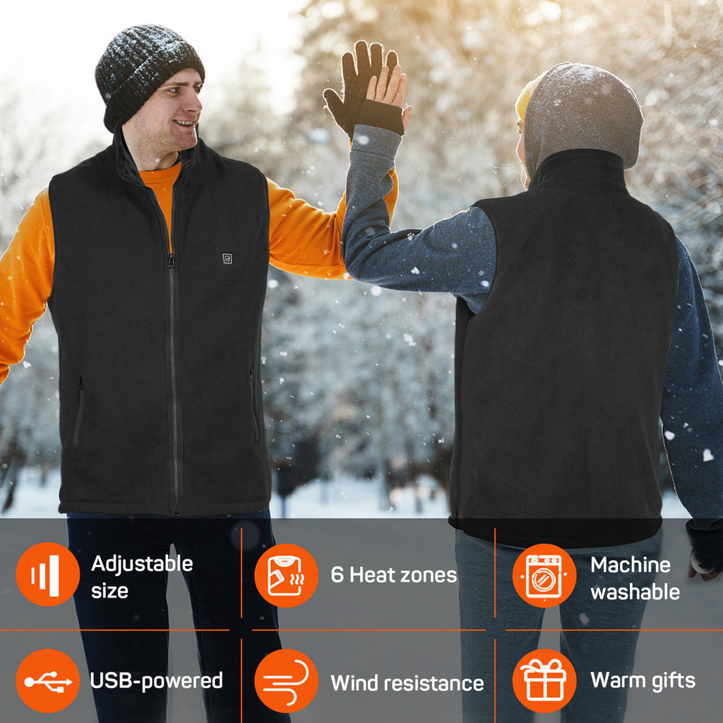 Heated Vest for Men & Women with 3 Heating Levels | Adjustable Unisex Design for Ultimate Winter Comfort 2