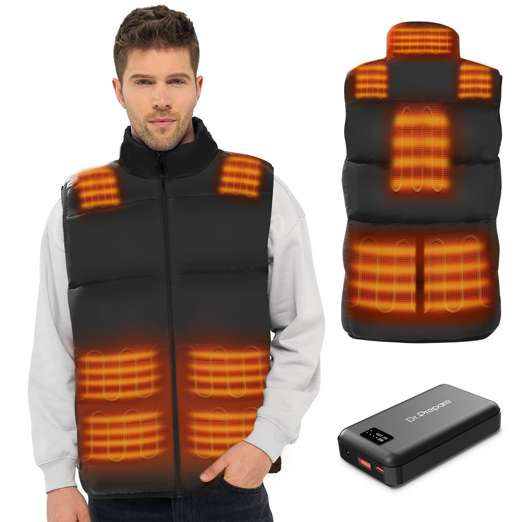 Ultra-Soft Heated Vest | 10 Heating Zones with Long-Lasting Battery | Comfortable Warmth for Men and Women 1