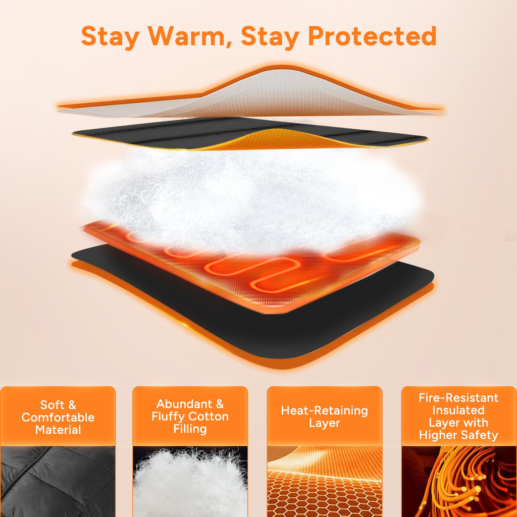 Ultra-Soft Heated Vest | 10 Heating Zones with Long-Lasting Battery | Comfortable Warmth for Men and Women 2