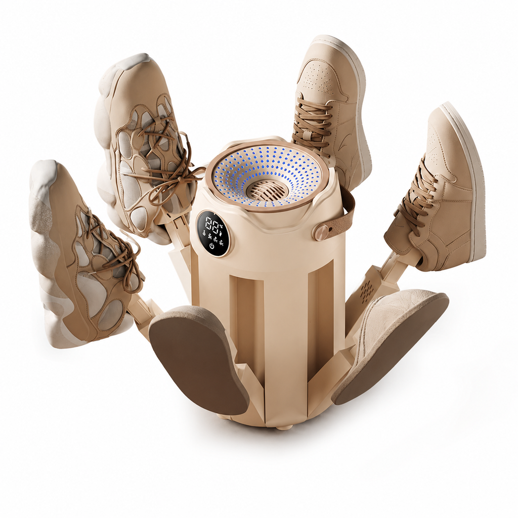 Portable Boot Dryer with Quick Drying & Deodorizing Feature | Efficient Six-Arm Design for All Footwear